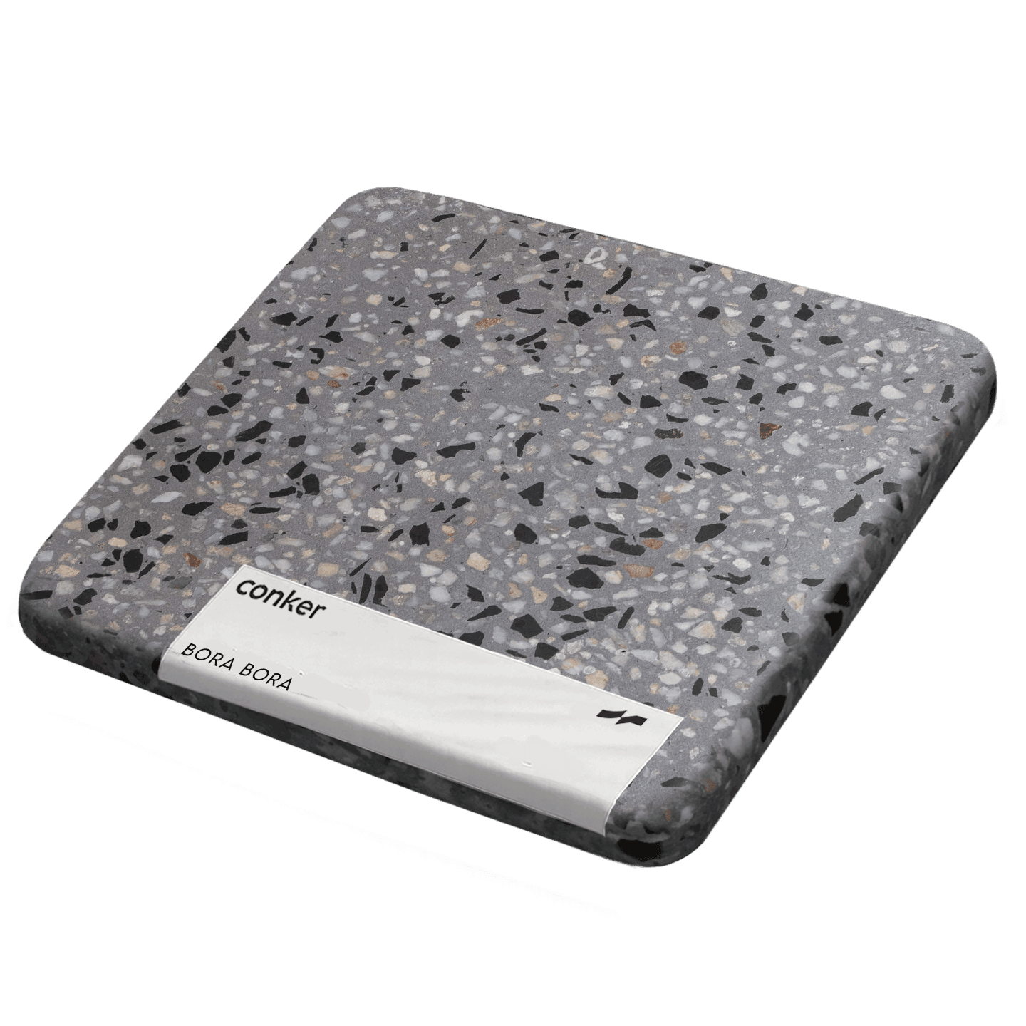 Bora Bora concrete sample on a light lue background | Conker