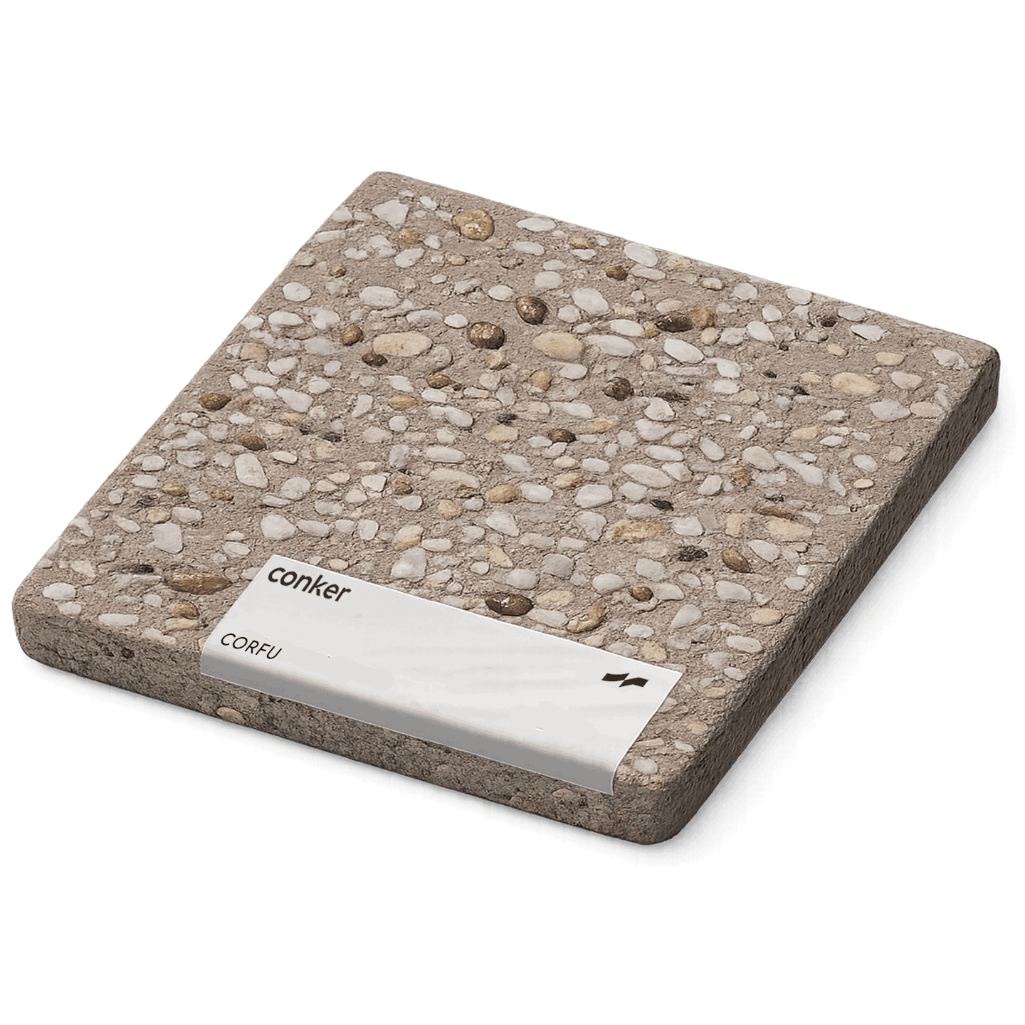 Corfu concrete sample for exposed finish| Conker