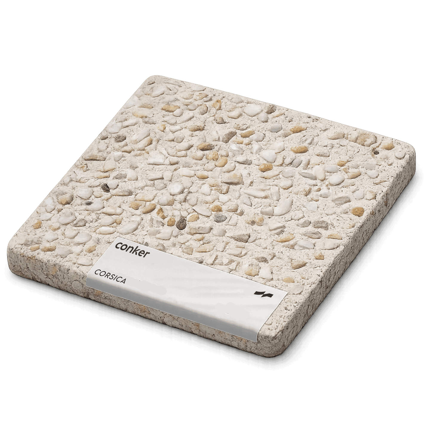 Corsica concrete sample for exposed finish| Conker