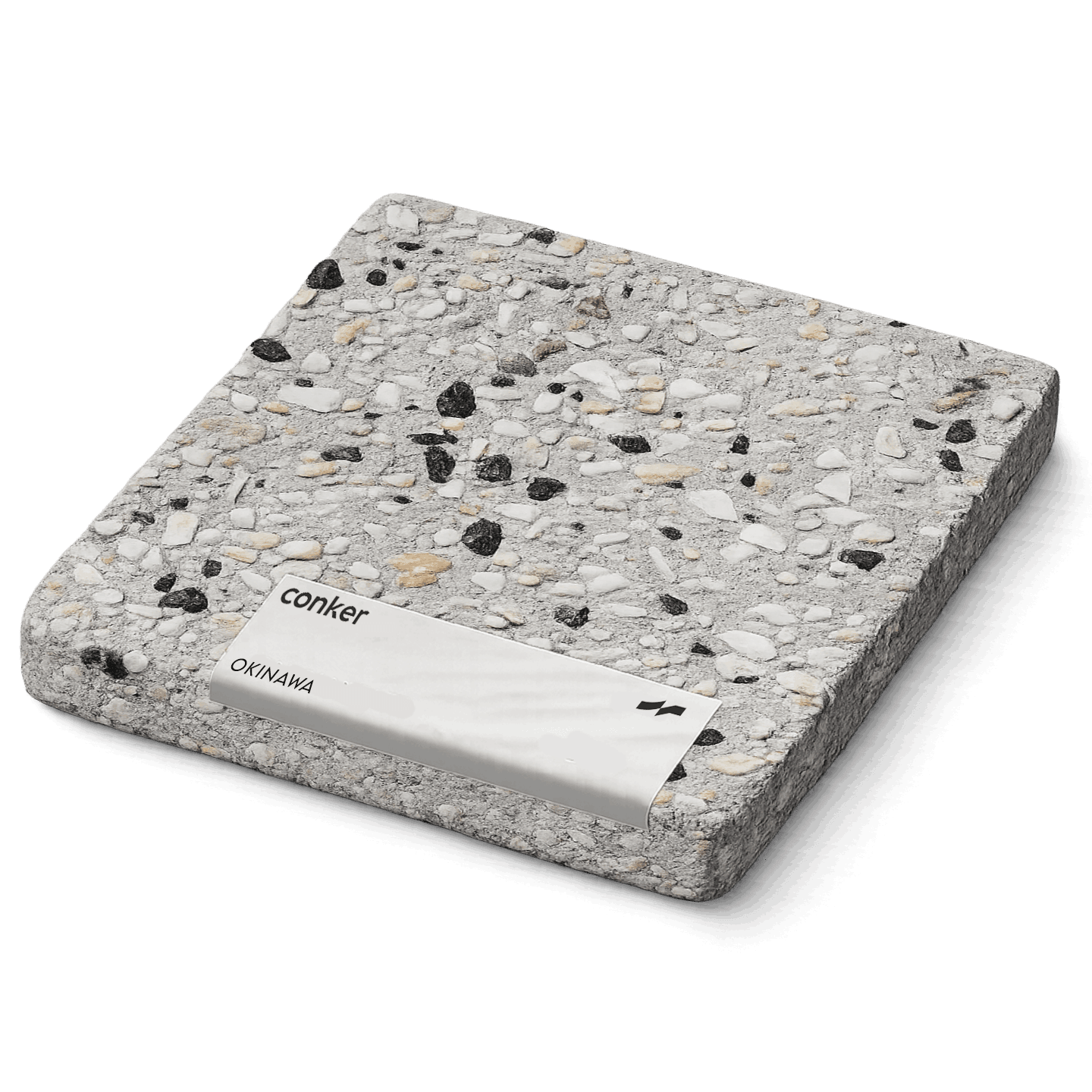 Okinawa concrete sample for exposed finish| Conker
